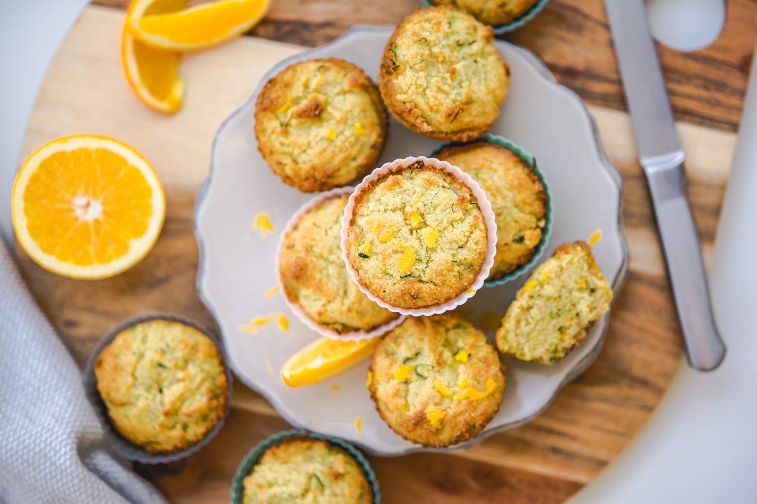 Orange Zucchini Paleo Muffins Fullheart Nutrition