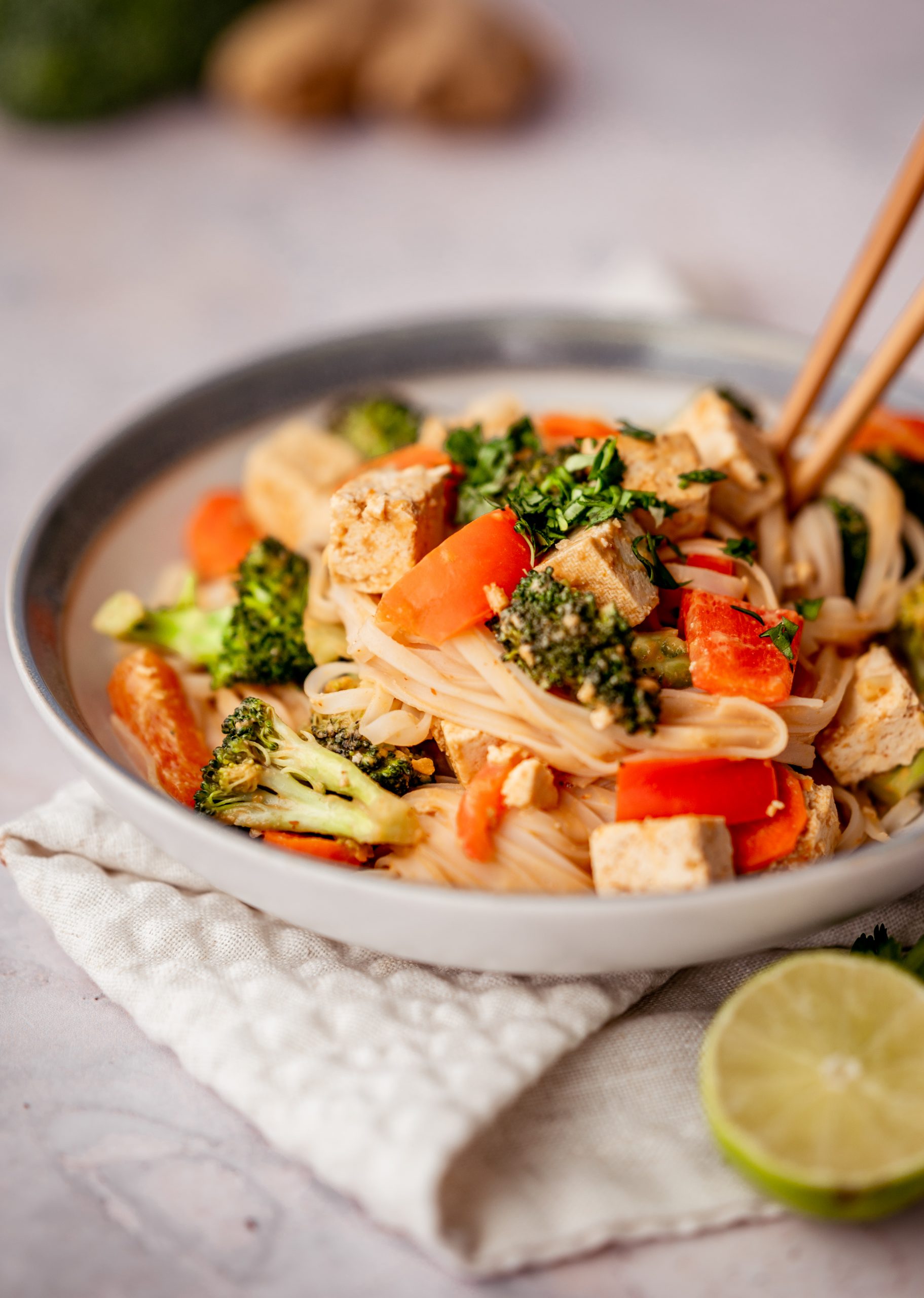 Tofu Peanut Noodle Stir Fry Fullheart Nutrition