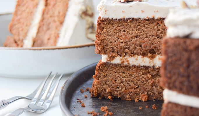 Paleo Carrot Cake with Coconut Cashew Frosting