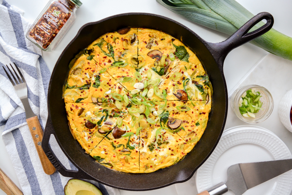 Easy Spring Leek Frittata | Paleo