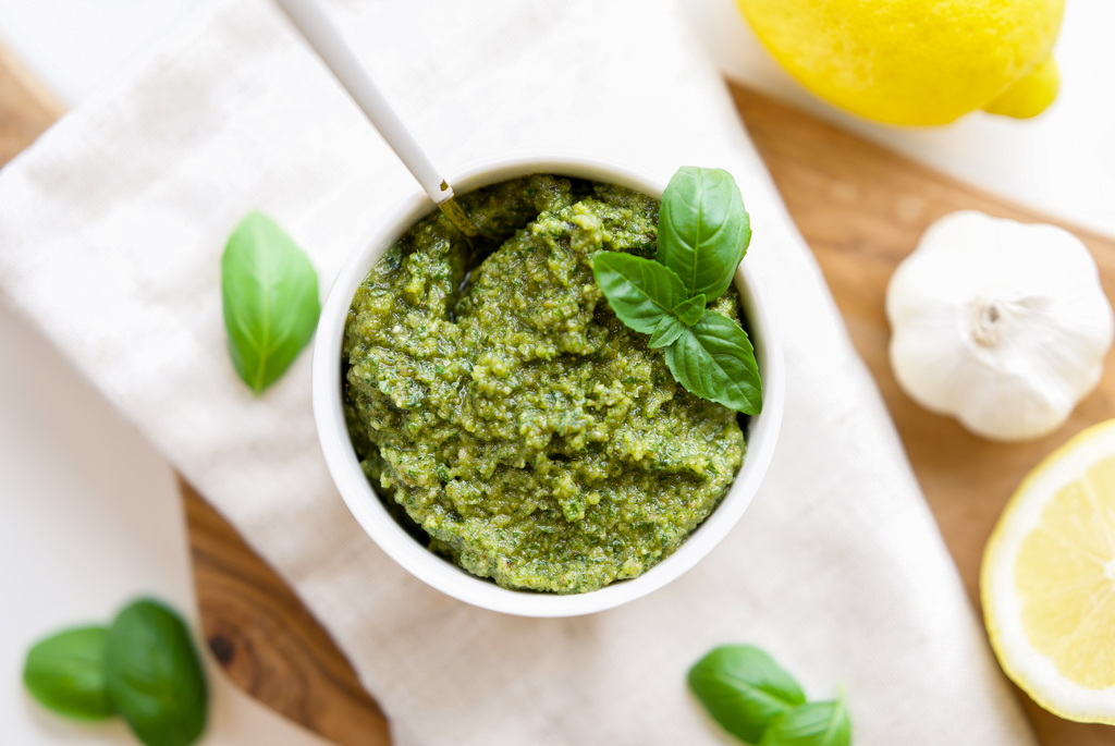 Walnut Basil Pesto | Dairy-Free