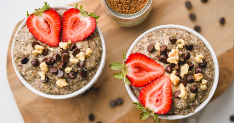 Banana Cinnamon Grain-Free Oatmeal For Two | Paleo | DF | GF