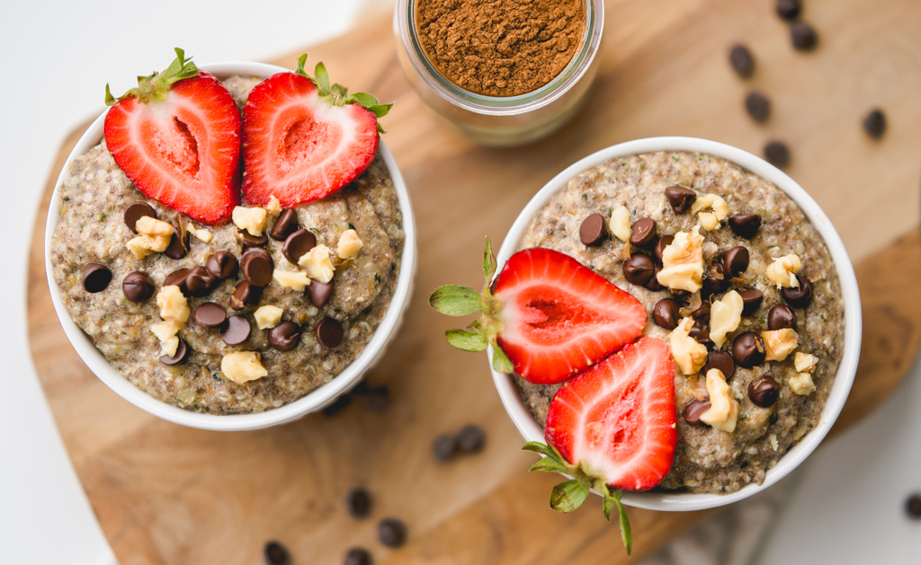 Banana Cinnamon Grain-Free Oatmeal For Two | Paleo | DF | GF