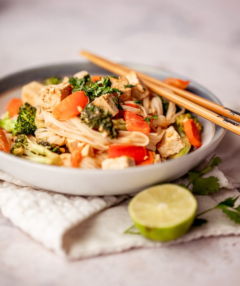 Tofu Peanut Noodle Stir Fry – Fullheart Nutrition