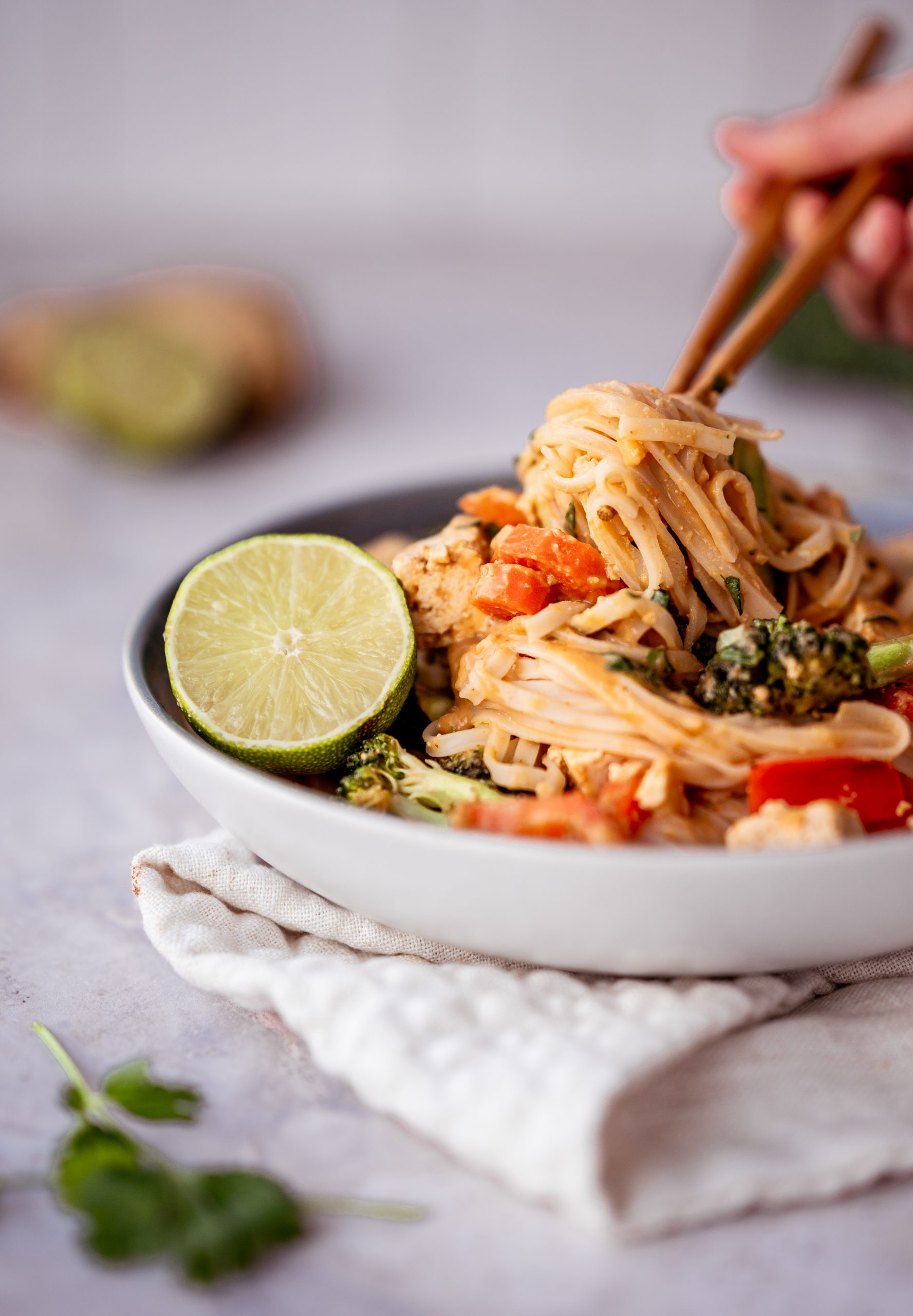 Tofu Peanut Noodle Stir Fry – Fullheart Nutrition