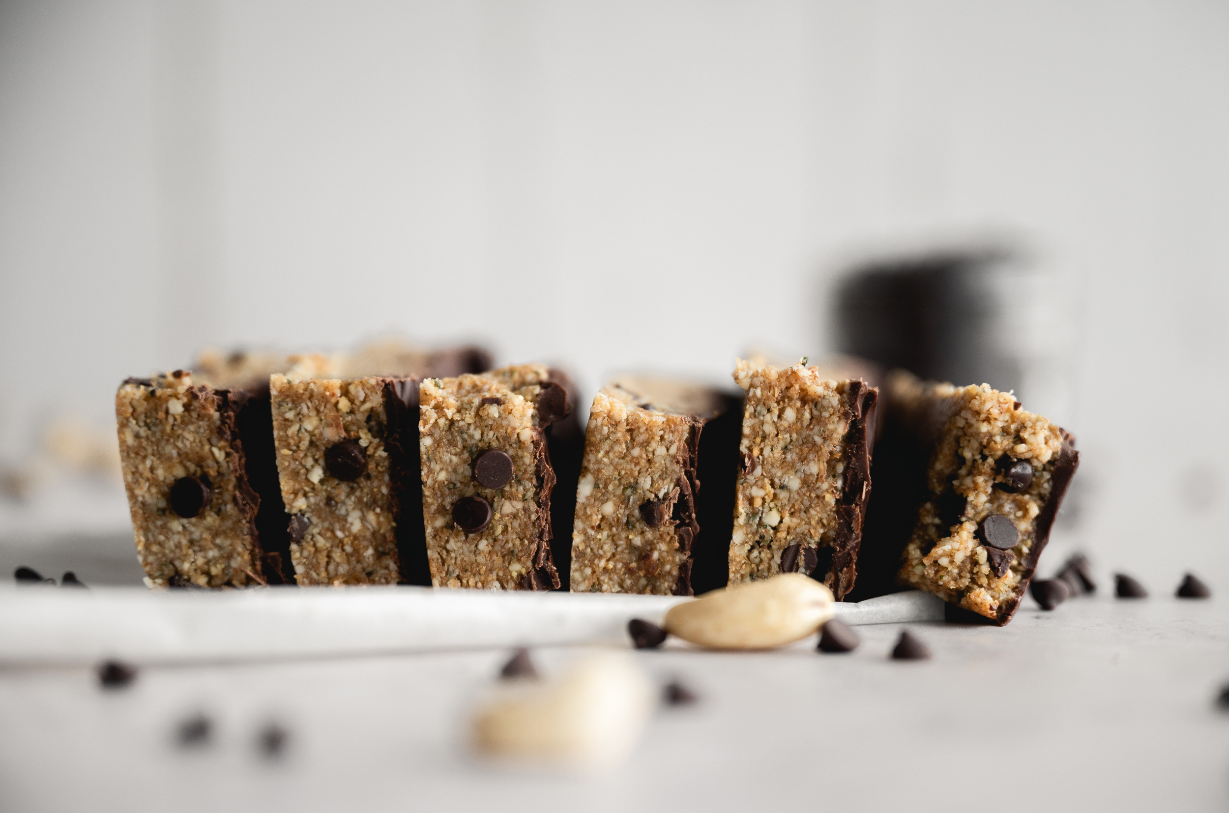 Cookie Dough Protein Bars | Vegan + Paleo